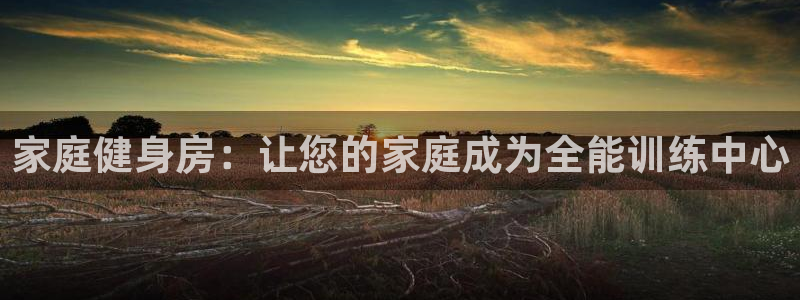 意昂4集团E.ON：家庭健身房：让您的家庭成为全能训